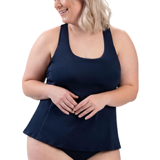 Dolfin Aquashape Twist Back Tankini Swimsuit Top - Navy