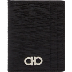 Credit card wallet Ferragamo Gancini Credit Card Holder - Black/Ferragamo Red