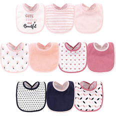 Machine Washable Drool Bibs Hudson Bib 10-pack Cute, Kind and Beautiful