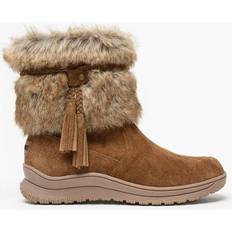 Faux Fur - Women Boots Minnetonka Everett - Dusty Brown