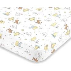 Orange Fabrics Disney Classic Pooh Fitted Mini Crib Sheet 24x38"