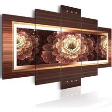 Guld Tavlor Arkiio Gold gerbera 100x50 Tavla 100x50cm