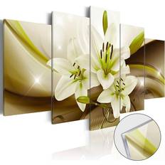 Glas - Gul Billeder Arkiio I Akryl Modern Lily 100x50 Artgeist sp. z o. o Billede