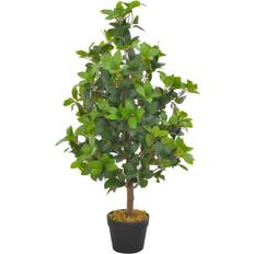 Madera Objetos decorativos vidaXL Laurel Tree with Pot Planta Artificial