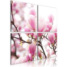 40.0 cm Tavlor Arkiio Blommande magnolia träd 40x40 Tavla