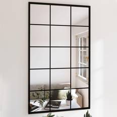 vidaXL Black 100x60cm Wall Mirror 60x100cm