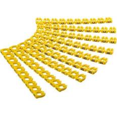 Cable clips Pro Cable marker clips ‘Letters A–C’ for cable diameters up to 6 mm 2m