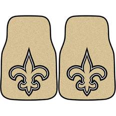 Fanmats New Orleans Saints 2-Piece Printed Carpet Car Mat