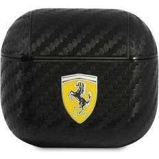 Ferrari Tilbehør til høretelefoner Ferrari FESA3CABK AirPods 3 cover black/black On Track PU Carbon