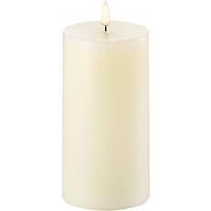 Beige LED-ljus Uyuni Pillar LED-ljus 15cm