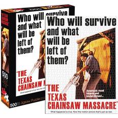 Cardboard - Family Puzzle Classic Jigsaw Puzzles Aquarius Texas Chainsaw Massacre 500 Pieces