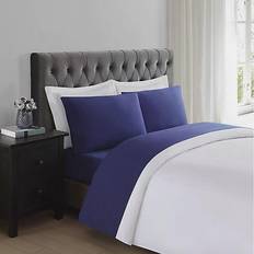 Polyester Bed Sheets Truly Soft Everyday Bed Sheet Blue (243.84x175.26)