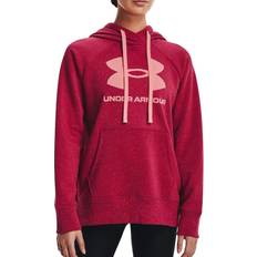 Under Armour Rival Fleece Logo Hoodie Women's - Black Rose/Posh Pink