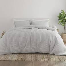 Home Collection Puffed Chevron Duvet Cover Gray (238.76x187.96)