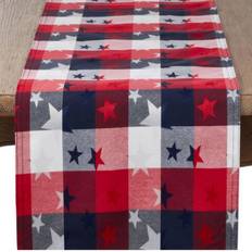 Saro Lifestyle Stars And Checks Tablecloth Multicolor