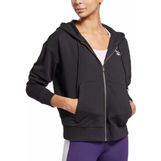 Reebok Women's French Terry Zip-Front Hoodie - Black