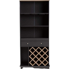 Baxton Studio Mattia Liquor Cabinet 31.5x70.3"