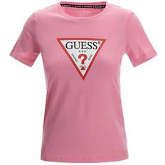 Guess Triangle Logo T-shirt - Pink