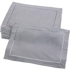Saro Lifestyle Rochester Place Mat Grey (50.8x30.48cm)