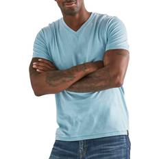 Venice Burnout V-Neck T-shirt - Delphinium