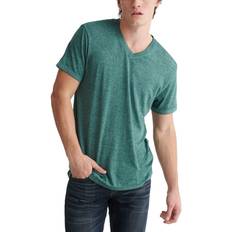 Lucky Brand Venice Burnout V-Neck T-shirt - June Bug