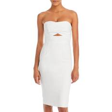 Black Halo Strapless Cutout Detail Sheath Dress - Pearl