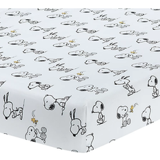 Lambs & Ivy Classic Snoopy 100% Cotton Fitted Baby Crib Sheet 28x52"