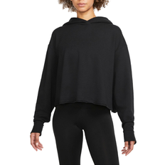 Nike Yoga Luxe Women's Cropped Fleece Hoodie - Black