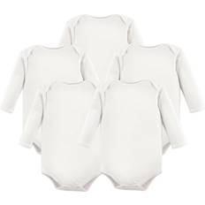 Hudson Baby Long Sleeve Bodysuits 5-pack - White (10155478)