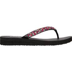 Skechers Donna Infradito Skechers Meditation Daisy Delight - Black/Multi