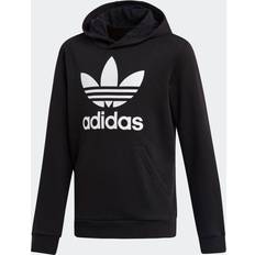 Recycled Materials Hoodies adidas Kid's Trefoil Hoodie - Black/White