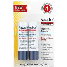 Sunscreen & Self Tan Aquaphor Repairs & Protects Lip Protectant + Sunscreen Stick SPF30 4.8g 2-pack