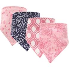 Black Drool Bibs Hudson Bandana Bib 4-pack Modern Floral