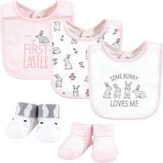 Cotton Drool Bibs Hudson Cotton Bib and Sock Set 5-pack Some Bunny