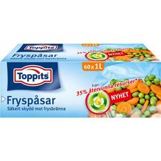 Fryseposer 1l Toppits Fryspåsar 1L 60st (Obs 9st DF Køkkenopbevaring