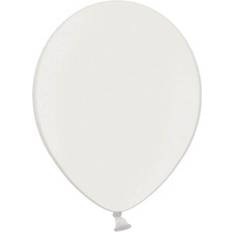 PartyDeco Metallic hvid balloner 100 stk