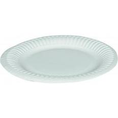 Paptallerken hvid Abena Paptallerken Ø15cm hvid Økomomi 100 stk Flad Asiet 6stk