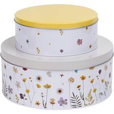 Best Biscuit Jars Typhoon Botanics Set Of 2 Cake Tins Biscuit Jar