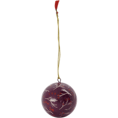 House Doctor Mache Ornament Red 8 cm Julgranspynt