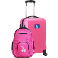 2 piece luggage set Mojo Los Angeles Dodgers Deluxe 2-Piece Backpack and Carry on Set, Pink