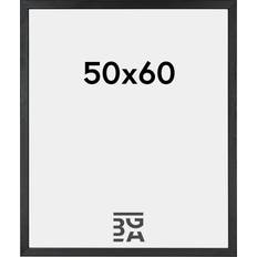Ramme 50x60 Galleri1 Ramme 4E Sort fladlist 50x60cm Ramme