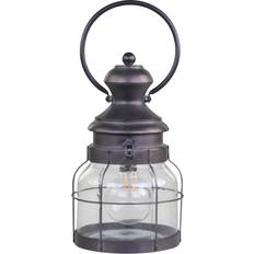 Led gitter Chic Antique Fransk LED staldlanterne med gitter og timer 32 cm Lanterne