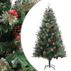 Detalles Interiores vidaXL Y Piñas Verde Pvc Y Pe 195 cm Árbol de Navidad