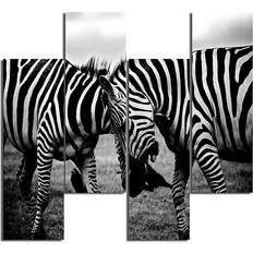 Homemania Zebra Tavla 76x50cm 4st