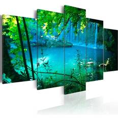 Turkosa Väggdekorationer Arkiio Turquoise seclusion 100x50 Tavla 100x50cm
