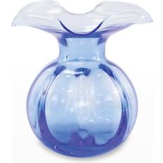 Vietri Hibiscus Glass Medium Fluted Cobalt Vase