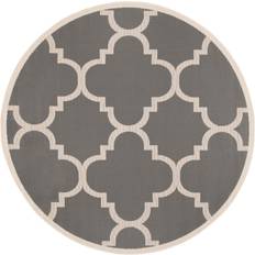 Safavieh Courtyard Quatrefoil Gray, Beige 63"