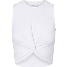 Twiggi Cropped Sleeveless Top - Bright White