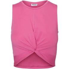 Noisy May Twiggi Cropped Sleeveless Top - Ibis Rose