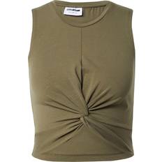 Noisy May Twiggi Cropped Sleeveless Top - Burnt Olive